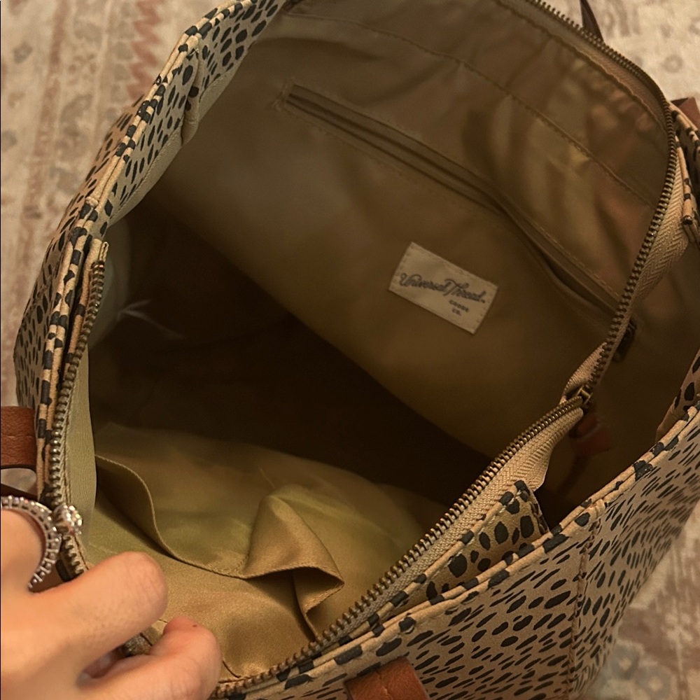 Universal Thread Leopard Print Tote With Brown Ac… - image 3